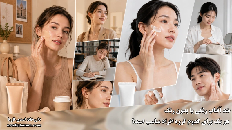 ضد آفتاب رنگی یا بدون رنگ؟